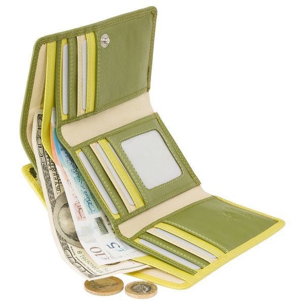 Гаманець жіночий Visconti RB43 Bora c RFID (Lime Multi) RB43 LIME M фото