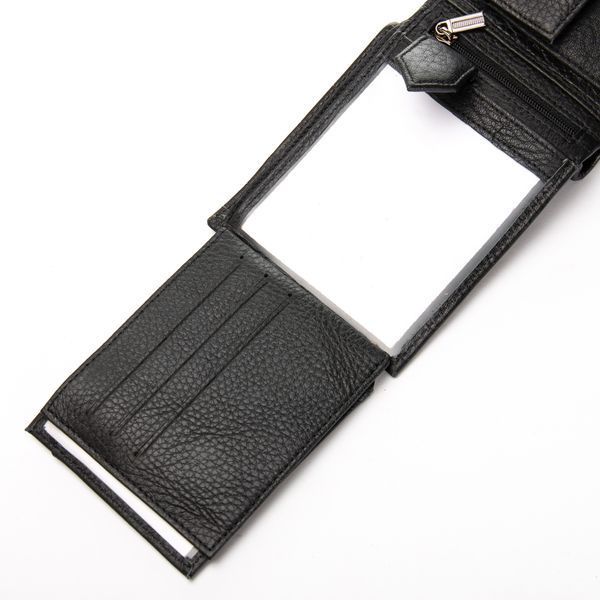 Кошелек BE Мужской кожа BRETTON 208-Y3204 black croco 40865 фото