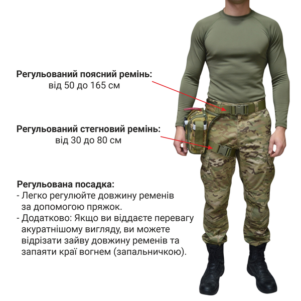 Тактичний стегновий підсумок-аптечка з системою швидкого відкриття Cordura 1000d DERBY Thigh IFAK піксель Thigh IFAK Pixel фото