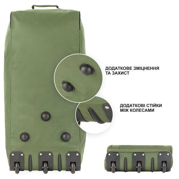 Сумка дорожня на колесах TravelZ Wheelbag 100 Liter Green (603095) 930793 фото