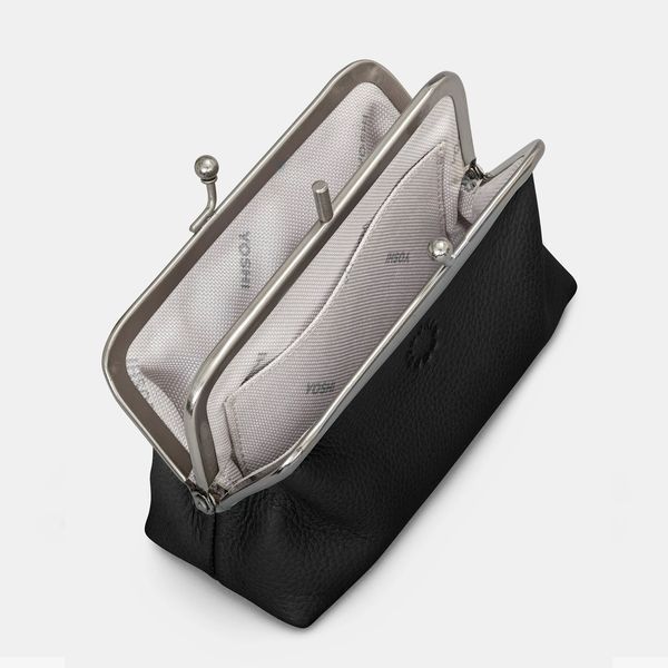 Жіночий шкіряний гаманець з ретро-застібкою Yoshi Y1328 (Black) Y1328 17 1 фото