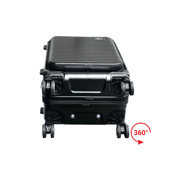 Валіза середня з фронтальним відкриттям замок TSA DERBY 092401/24 black 092401/24 black фото