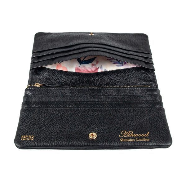 Гаманець жіночий Ashwood J56 Black (Чорний) J56 BLACK фото