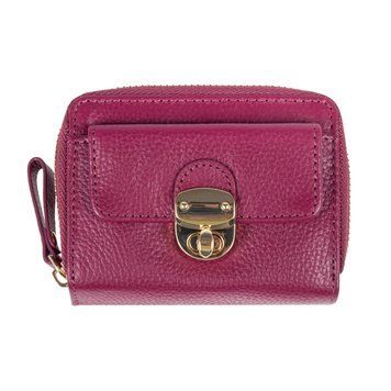 Жіночий шкіряний гаманець Ashwood Y50 Rasberry (Малиновий) Y50 RASBERRY фото