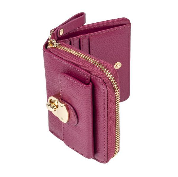 Жіночий шкіряний гаманець Ashwood Y50 Rasberry (Малиновий) Y50 RASBERRY фото