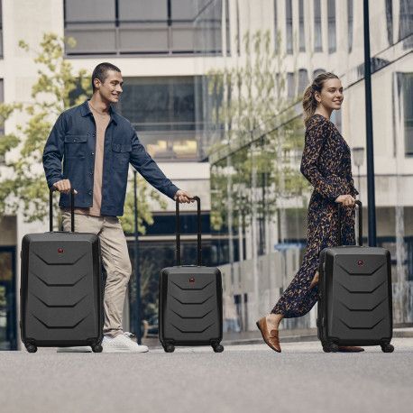Валіза Wenger Prymo Black на 4 колесах S Exp. (36/43л) (40x55x20/25) Wt612536 фото
