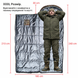DERBY CMK 240-90-L Camouflage Sleeping Bag Blanket &ndash; Extra Warm Winter Sleeping Bag up to -25&deg;C | Double-Layer 400 g/m&sup2; Insulated, Waterproof Oxford Shell, Omni-Heat Lining, Large 240&times;90 cm Military Sleeping Bag