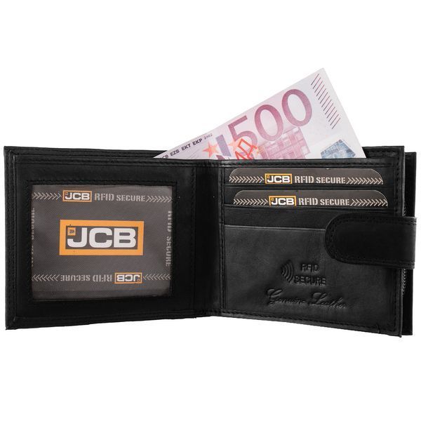 Гаманець шкіряний чоловічий JCB NC45MN Black (Чорний) JCBNC45MN BLK фото