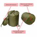 DERBY CMK 240-90-R (right) Olive green Sleeping Bag Blanket &ndash; Extra Warm Winter Sleeping Bag up to -25&deg;C | Double-Layer 400 g/m&sup2; Insulated, Waterproof Oxford Shell, Omni-Heat Lining, Large 240&times;90 cm Military Sleeping Bag