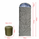 DERBY CMK 240-90-R (right) Olive green Sleeping Bag Blanket &ndash; Extra Warm Winter Sleeping Bag up to -25&deg;C | Double-Layer 400 g/m&sup2; Insulated, Waterproof Oxford Shell, Omni-Heat Lining, Large 240&times;90 cm Military Sleeping Bag