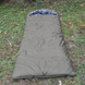 DERBY CMK 240-90-R (right) Olive green Sleeping Bag Blanket &ndash; Extra Warm Winter Sleeping Bag up to -25&deg;C | Double-Layer 400 g/m&sup2; Insulated, Waterproof Oxford Shell, Omni-Heat Lining, Large 240&times;90 cm Military Sleeping Bag