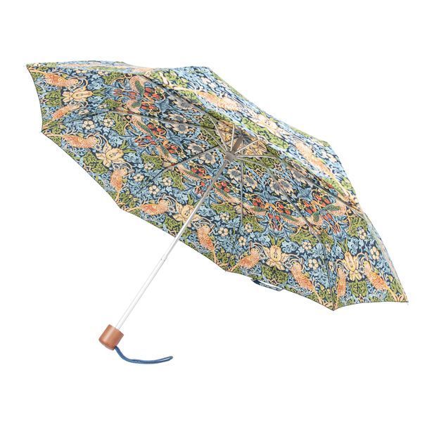 Парасолька жіноча Fulton L907-040669 Morris & Co. Minilite-2 UV Strawberry Thief (Полуничний злодій) L907-040669 фото