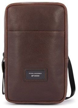 Сумочка Піквадро Harper Dark Brown на шию з відділ. д/смартфону з RFID захистом (11x19x3) AC5636APR_TM фото