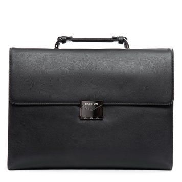 Сумка Мужская Портфель кожа BRETTON 1716-1 black 40927 фото