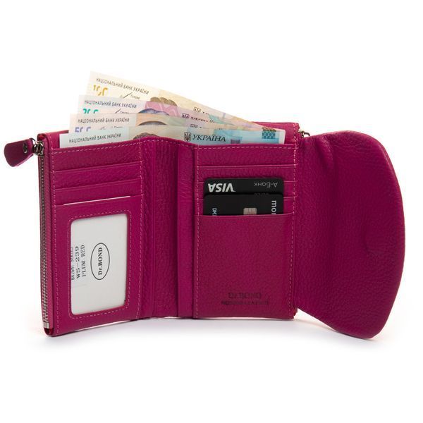 Кошелек Bright Женский кожа DR. BOND WS-239 plum-red 41339 фото