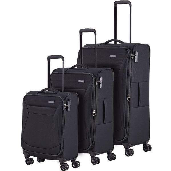 Валіза Travelite Chios Black на 4 колесах M exp. (60/66л,2,9кг) (42x67x27/31см) TL080048-01 фото