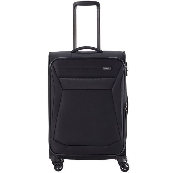 Валіза Travelite Chios Black на 4 колесах M exp. (60/66л,2,9кг) (42x67x27/31см) TL080048-01 фото