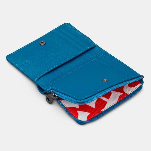 Жіночий шкіряний гаманець Yoshi Y1275 Peacock Plume (Petrol Blue) Y1275 PCK 48 фото