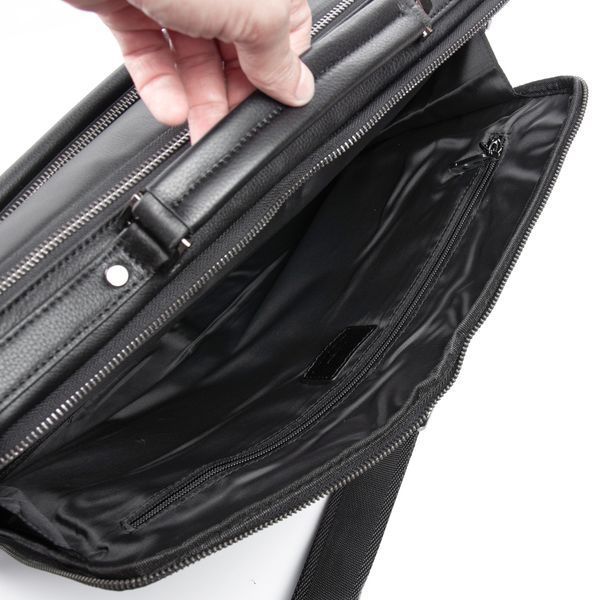 Сумка Мужская Портфель кожа BRETTON 1750-1 black 40928 фото