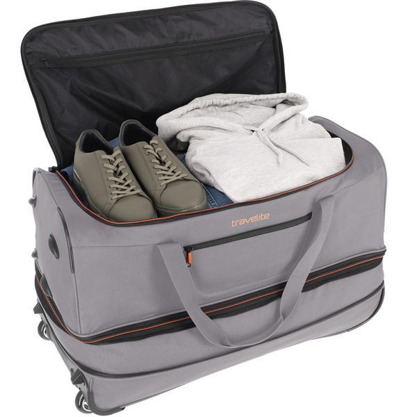 Дорожня сумка Travelite Basics на 2 колесах L exp. Сір. (98/119л,2,8кг) (70x38/46x37см) TL096276-04 фото