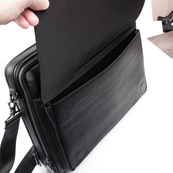 Сумка Мужская Портфель кожа BRETTON 1750-1 black 40928 фото