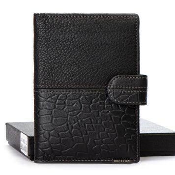 Кошелек BE Мужской кожа BRETTON 42-NDL10 black 38441 фото