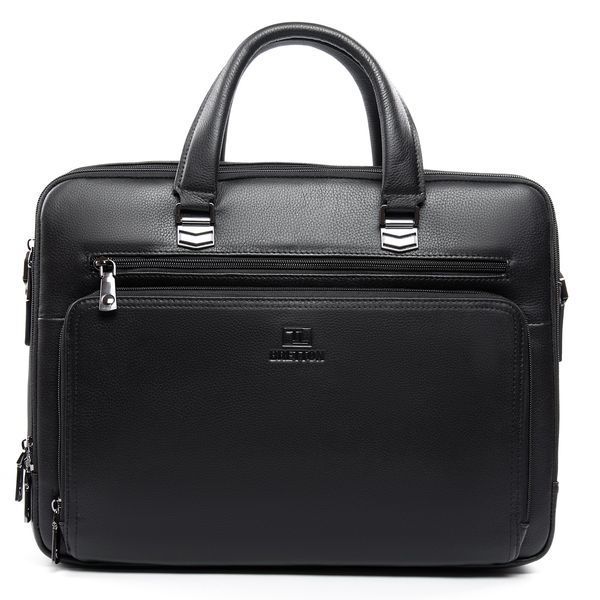 Сумка Мужская Портфель кожа BRETTON 3492-1A black 40929 фото