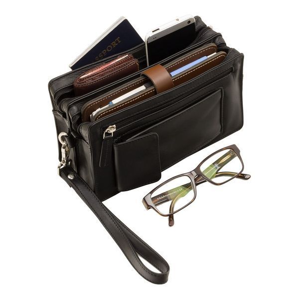 Барсетка чоловіча Visconti 18233 Wrist Bag (Black) 18233 BLK фото