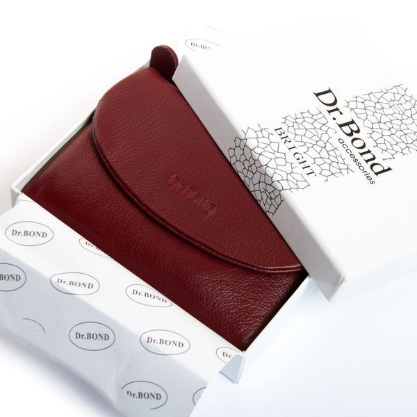 Кошелек Bright Женский кожа DR. BOND WS-239 wine red 41340 фото