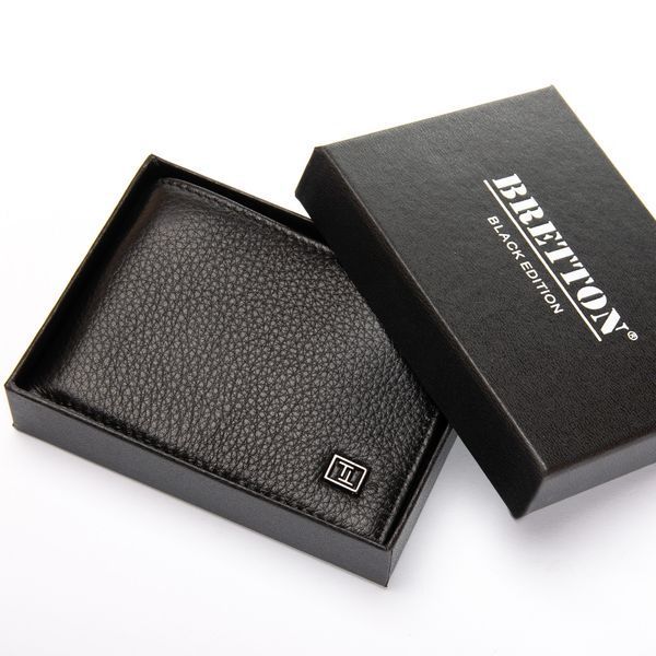 Кошелек BE Мужской кожа BRETTON 168-24C black 32964 фото