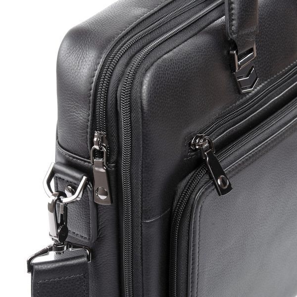 Сумка Мужская Портфель кожа BRETTON 3492-1A black 40929 фото