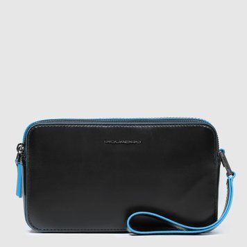 Сумочка Піквадро Blue Square Black з 2 відділ. на блискавці (21x12x5) AC4221B2_N фото