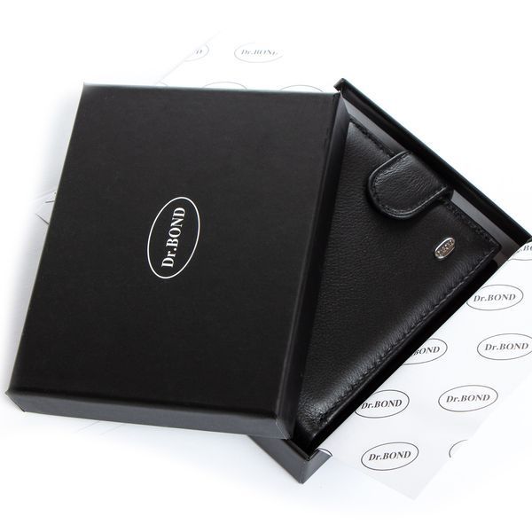 Кошелек Classic Мужской кожа DR. BOND M8-1 black 28322 фото