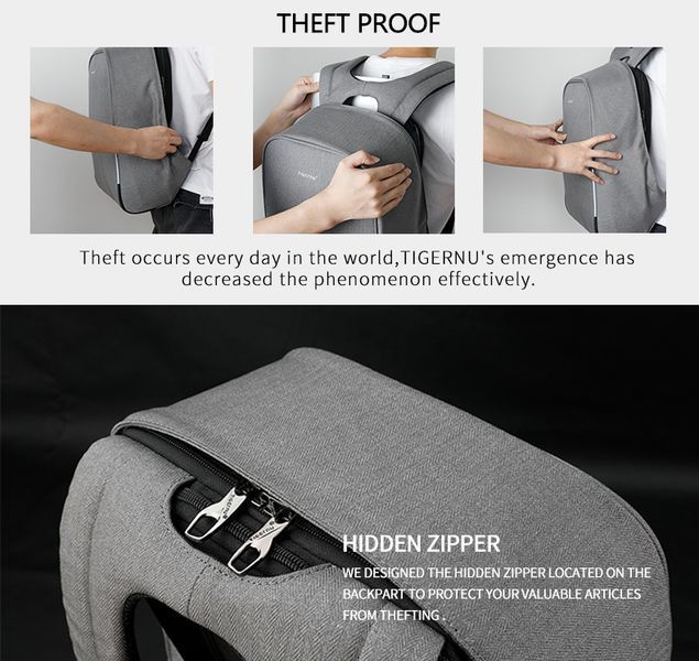 Urban Backpack "Anti-theft" Tigernu T-B3213 HC 15.6"