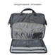DERBY DoctorBag black organizer work bag with modular dividers and a compartment for a laptop up to 17"