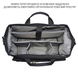 DERBY DoctorBag black organizer work bag with modular dividers and a compartment for a laptop up to 17"