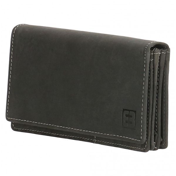 Портмоне Enrico Benetti Leather верт. з відділ. для документів Чорн. (15x9x3см) Eb67010 001 фото
