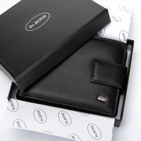 Кошелек Classic Мужской кожа DR. BOND M8-1CK black 39832 фото