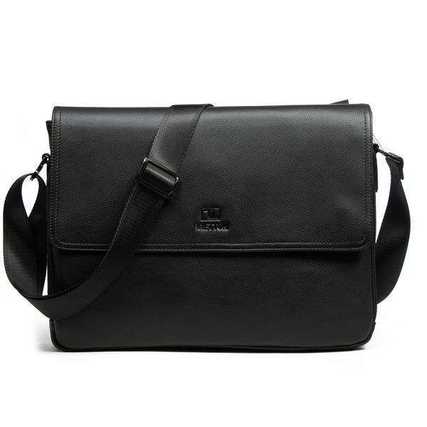 Сумка Мужская Портфель кожа BRETTON 3710-7 black 38449 фото
