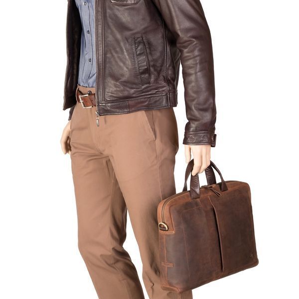 Сумка чоловіча для ноутбука Visconti TC76 Octo 13 (Havana Tan) TC76 TAN фото