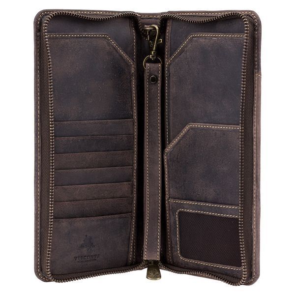 Портмоне дорожнє Visconti 728 Wing (Oil Brown) 728 OIL BRN фото