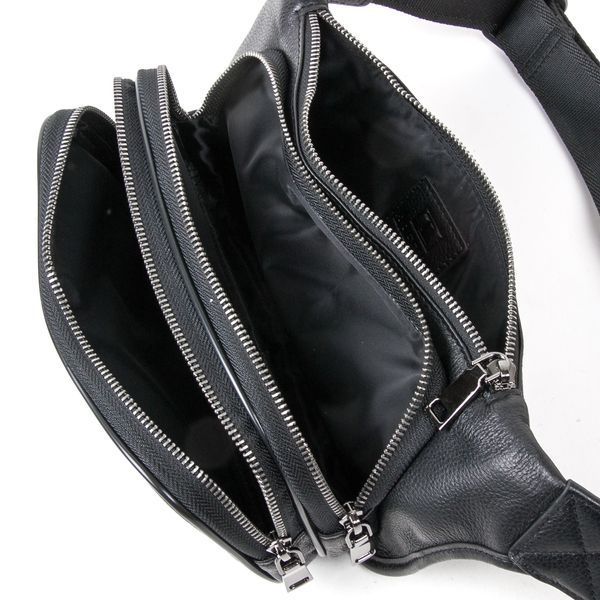 Сумка Мужская На пояс кожа BRETTON 407-85 black 36483 фото