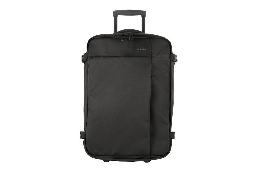 Сумка дорожня на 2-х колесах, Tucano Tugo S Trolley, 34л, поліестер, чорна BTRTUG-S-BK фото
