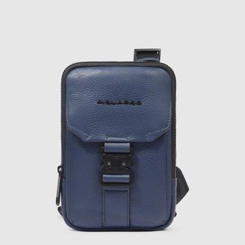 Сумочка Піквадро Than Blue наплічна з відділ. д/смартфону /RFID захист (13x20x5) AC6546S135R_BLU фото