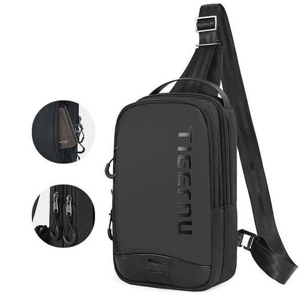 Міська сумка через плече (крос боді) Tigernu T-S8189 для планшета до 9,7" Чорна Т-S8189 Black фото
