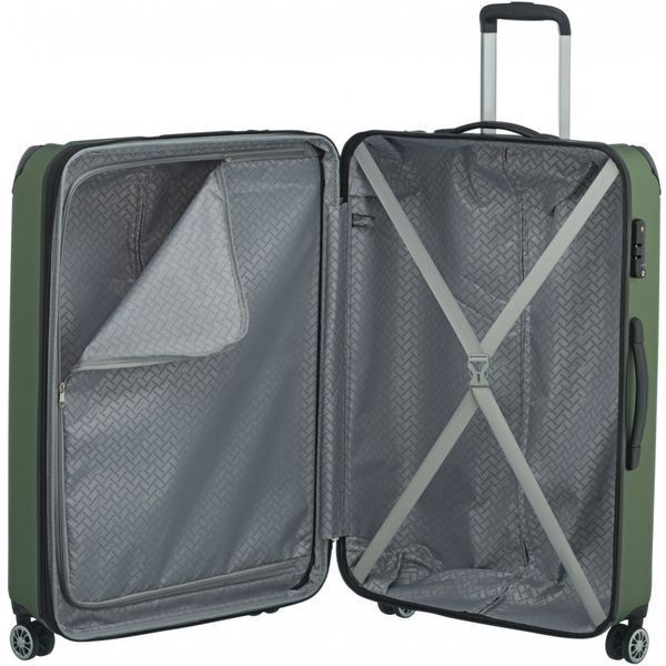 Валіза Travelite City на 4 колесах L exp. Зел. (113/124л,4,5кг) (49x77x32см) TL073049-80 фото