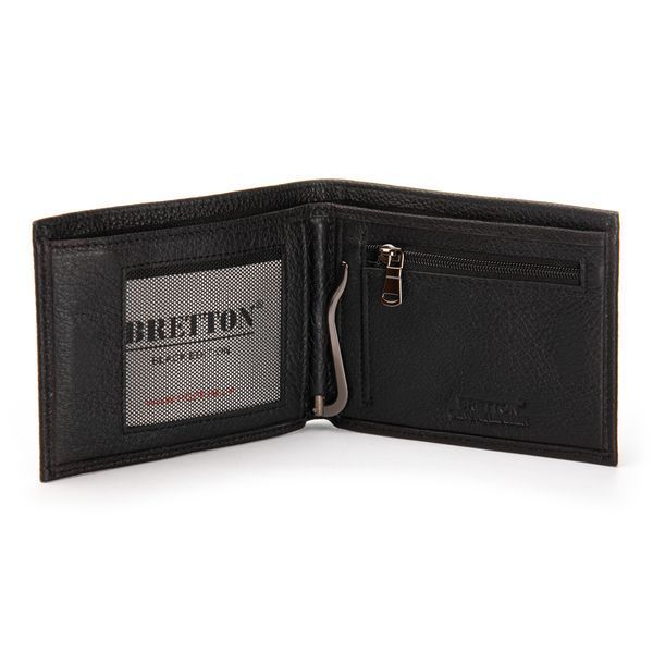 Кошелек BE Мужской кожа BRETTON 208G black 39341 фото