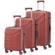 Валіза Travelite Vector на 4 колесах L Рож. (103л,4,3кг) (51x77x28см)