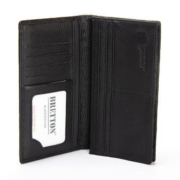 Кошелек BE Мужской кожа BRETTON 168-Q74 black croco 40854 фото