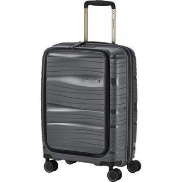 Валіза Travelite Motion на 4 колесах S з кишенею д/ноутбука 15,6" Сір. (43л,2,5кг) (39x55x23см)
